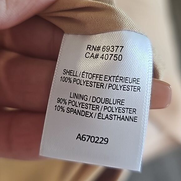 Stacy London Petite Sleeveless Trench Khaki Tan Size Small‎ - Picture 11 of 12